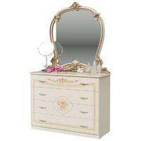 Зеркало Грация СГ-08 слоновая кость
